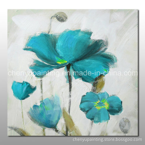 Hand Made Flowers Bloom High Abstract Wall Decor Oil Painting on Canvas